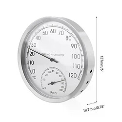 Thermomètre et Hygromètre en Acier Inoxydable