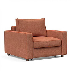 Inside 75 INNOVATION LIVING Fauteuil NEAH X STANDARD convertible 80x195 tissu Weda Rust