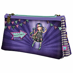 Trousse Fourre-Tout Double Gorjuss Up and Away Violet 21,5 x 11,5 x 5 cm