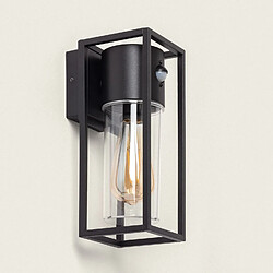 Ledkia Applique Murale Extérieure Aluminium avec Détecteur de Mouvement Siawja Noir
