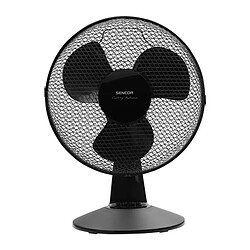 Ventilateur de bureau - Sencor - SFE 3011BK - 3 vitesses - Oscillation 90° - 30 cm de diametre
