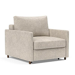 Inside 75 INNOVATION LIVING Fauteuil NEAH SLIM convertible 80x195 tissu Avella Sand