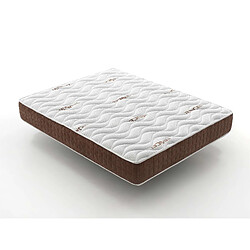 Simpur Matelas 140x190 Visco Ergo, mousse HR haute densité, 19 cm, triple couche, double face été/hiver, soutien anatomique
