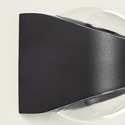 Ledkia Applique Murale Extérieure LED 12W Aluminium Éclairage Double Face Adelfa Noir pas cher