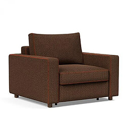 Inside 75 INNOVATION LIVING Fauteuil NEAH X STANDARD convertible 80x195 tissu Taura Cappuccino