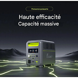 Acheter Batterie LiFePO4 portable FOSSiBOT F1200, capacité de 1 024 Wh, puissance nominale de 1 200 W, 3 modes d'éclairage LED, 7 ports de sortie, protection BMS