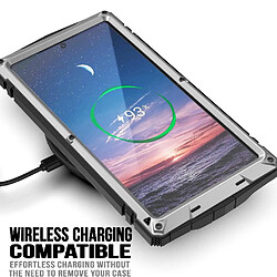 Métal Étui Pour Samsung Galaxy S25 Ultra 5G Avec Baillou Chantier Lourd Housse De Protection Intégrale 360 Protecteur D'écran En Verre FOXDOCK Argent