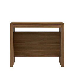 Inside 75 Table console extensible 8 couverts TOPAZ noyer 90 cm avec allonges intégrées