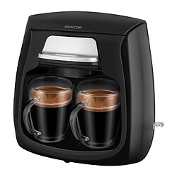 Sencor SCE 2100BK Cafetière filtre compacte 2 tasses noire