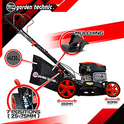 Avis Elem Garden Technic Tondeuse thermique tractée 144 CC - 40cm - mulching et éjection latérale