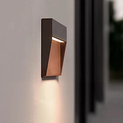 Ledkia Applique Murale Extérieur LED 3W CCT Sélectionnable en Saillie Carrée Jade Blanc