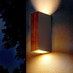 Ledkia Applique Murale Extérieure LED 6W Aluminium Wox Marron foncé