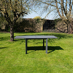Wilsa Garden Table de jardin 4/8p en full aluminium Gris MODULO