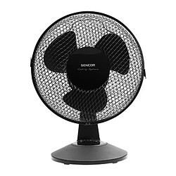 Ventilateur de bureau - Sencor - SFE 2311BK - 2 vitesses - Oscillation 90° - Silencieux 51 dB