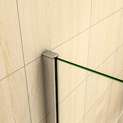 Acheter Aica Sanitaire Aica Écran De Baignoire 40x130cm Pare-baignoire Fixé En 5mm Verre Anticalcaire