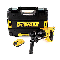 DeWalt DCH 133 NT Marteau combiné sans fil 18V 2,6J SDS plus Brushless + 1x batterie 2,0Ah + TSTAK - sans chargeur