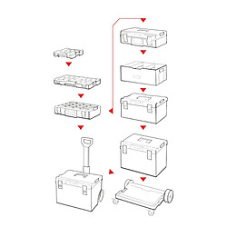 Acheter Toolbrothers RHINO XXL Organizer ULTRA hauteur XXL + XXL Connect-Adapter 19,5 l IP66