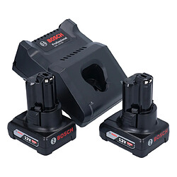 Acheter Bosch GSC 12V-13 Cisaille à tôle sans fil 12V avec clé à six pans + 2x Batteries 6,0 Ah + Chargeur + Coffret L-BOXX