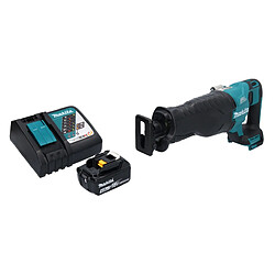 Makita DJR 187 RM1 Scie réversible sans fil Scie sabre 18 V Brushless + 1x batterie 4,0 Ah + chargeur