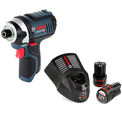 Bosch GDR 12V-105 Professional Visseuse à percussion sans fil, 12V 105Nm + 2x Batteries 2,0Ah + Chargeur