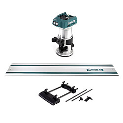 Makita DRT 50 Z Fraiseuse multifonctions sans fil 18V Brushless Solo + Adaptateur de guide-chaîne + Guide-chaîne 1000mm - sans batterie, sans chargeur 