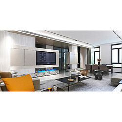 Electric Sun Insert cheminée électrique 3D à vapeur d'eau, Led, avec App, ElectricSun MISTique XXL 200 cm