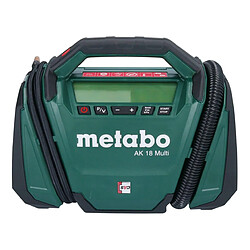 Metabo AK 18 Multi compresseur sans fil 18 V 11 bar + 2x batterie 5,5 Ah + kit de chargement
