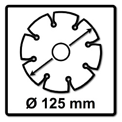 Bosch Standard for Universal Disques à tronçonner diamantés 125 x 22,23 mm 2 pces ( 2x 2608615059 ) pour béton, acier-béton, brique, calcaire et sable-pierre