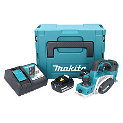 Makita DKP 180 RM1J Rabot sans fil 18 V 82 mm + 1x batterie 4,0 Ah + chargeur + Makpac