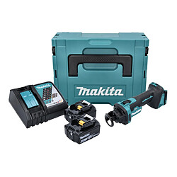 Makita DCO 181 RMJ Affleureuse plaque de plâtre sans fil 18 V 32000 rpm Brushless + 2x batterie 4,0 Ah + chargeur + Makpac