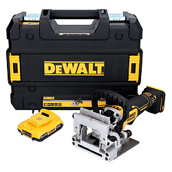 DeWalt DCW 682 NT Fraiseuse sans fil pour chevilles plates 18 V 102 x 20 mm Brushless + 1x batterie 2,0 Ah + TSTAK - sans chargeur