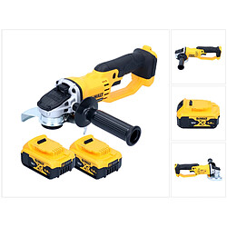 DeWalt DCG 412 N Akku Winkelschleifer 18 V 125 mm + 2x Akku 5,0 Ah - ohne Ladegerät