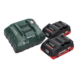 Metabo SSE 18 LTX Compact Scie sabre sans fil 18 V 13 mm + 2x batterie LiHD 4,0 Ah + chargeur