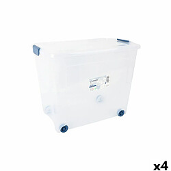 Boîte de rangement avec roues Tontarelli 59 x 38'5 x 47'5 cm (4 Unités)