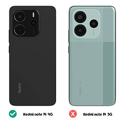 Acheter Avizar Coque pour Xiaomi Redmi Note 14 4G Semi-rigide Soft-touch Anti-traces Rouge