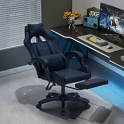 Concept Usine Chaise gaming de bureau ergonomique inclinable noire Altair
