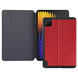 Avizar Étui pour Xiaomi Pad 7 et 7 Pro Clapet Support Vidéo Rouge