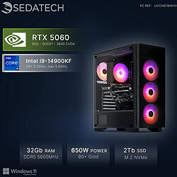 Sedatech PC Gamer • Intel i9-14900KF • RTX5060 • 32Go DDR5 • 2To SSD M.2 • Windows 11