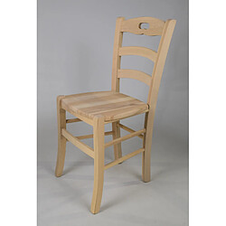 T M C S Tommychairs - Set 4 chaises SAVOIE en bois de hêtre poli, non traité, 100% naturel