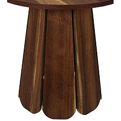 Avis The home deco factory Table d'appoint ronde - Marron