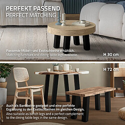 Avis Ml-design Lot de 4 pieds de table inclinés - Noir