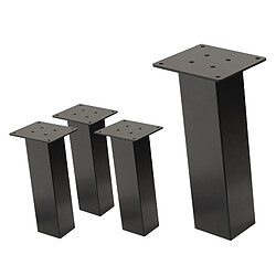 Ml-design Lot de 4 pieds de table inclinés - Gris foncé
