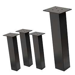 Ml-design lot de 4 pieds de table - Gris foncé