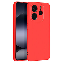 Avizar Coque pour Xiaomi Redmi Note 14 4G Semi-rigide Soft-touch Anti-traces Rouge pas cher