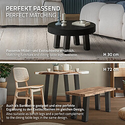 Avis Ml-design lot de 4 pieds de table - Gris foncé