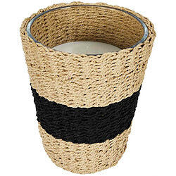 The Home Deco Factory Grande bougie parfumée panier tressé 23 cm.