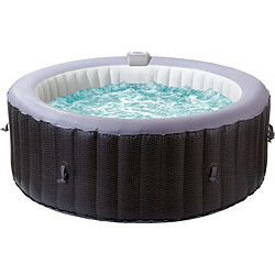 Habitat Et Jardin Spa gonflable en PVC Malaga - 4 places - Gris