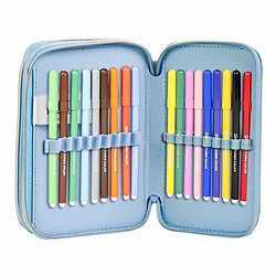 La Reine Des Neiges Pochette crayons Frozen Bleu foncé 12,5 x 6,5 x 19,5 cm pas cher