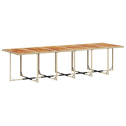 Acheter vidaXL Ensemble à manger de jardin et coussins 13 pcs beige