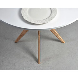 Ragaba Table à manger ronde - Rose antique pas cher